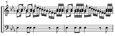 Score for Measures 5-6