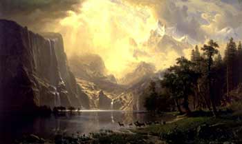 Bierstadt, "The Sierra Nevada in California"