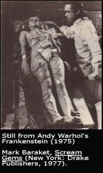 Film: Warhol's Frankenstein