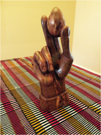 Figure 5: Sculpture from Ghanaian wood by the Bohyeba Craft Shop
